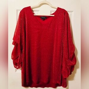 Sparkling Red Blouse